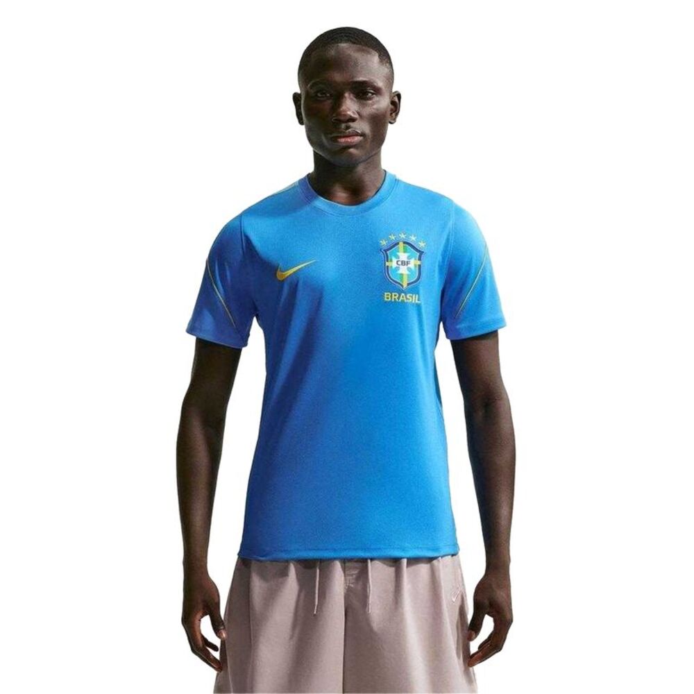 Nike Mens 2026/2027 Strike Brazil Dri-FIT Short-Sleeved Football Shirt / Blue/Wh
